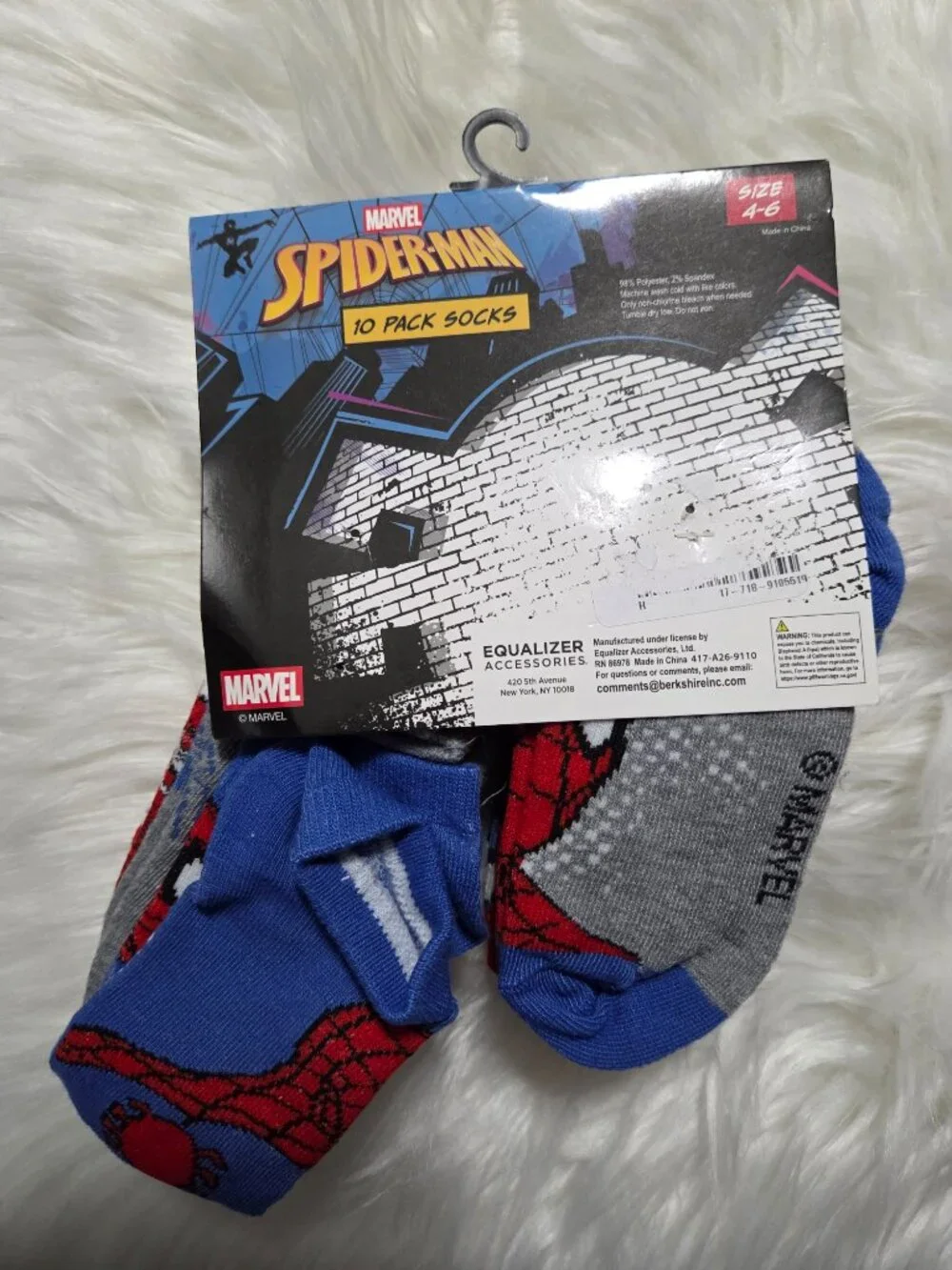 Spiderman 10 Pack of Socks